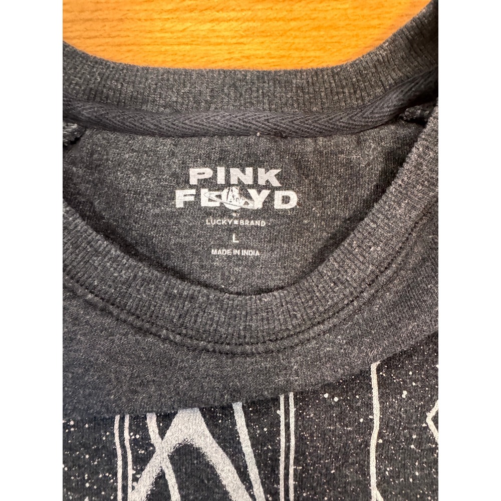 Pink Floyd Lucky Brand  Graphic Sweatshirt Women's Size Large Dark Gray Crewneck - Picture 4 of 7